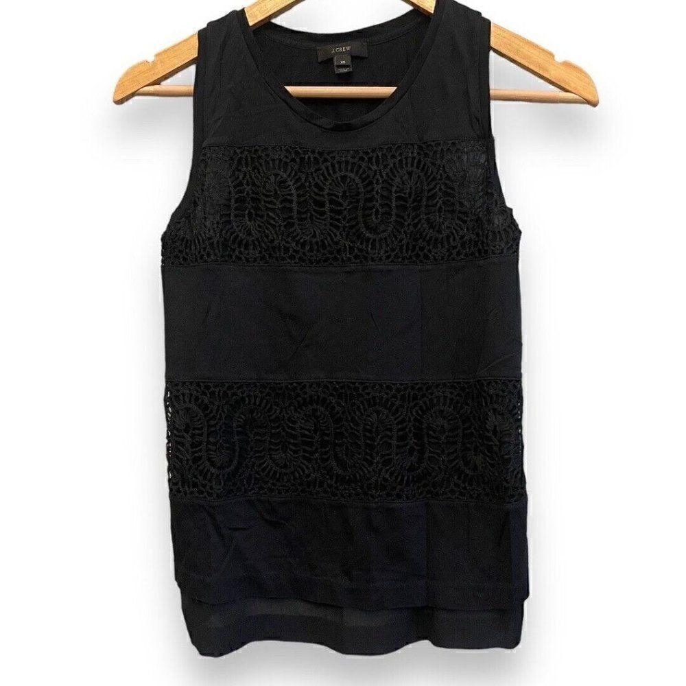 J. Crew Black Sleeveless Blouse